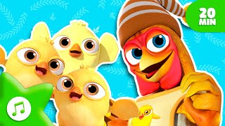 Little Chicks Say 🐤 Kids Songs Collection  Zenon The Farmer [upl. by Sokil]