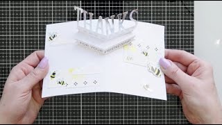 Diamond Press Occasions PopUp Card Kit Tutorial Mastering the PopUp Die Cut Mechanism [upl. by Einhapets663]