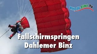 Fallschirmspringen  Eifel  Dahlemer Binz  RheinEifelTV [upl. by Flan]