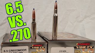 65 Creedmoor vs 270 Winchester Part 1 With Chukes Outdoor Adventures Barnes LRX [upl. by Helbona]