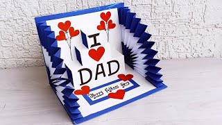 DIY  Happy Fathers Day Card  Handmade Card For Fathers Day  Fathers Day Special Greeting Card [upl. by Yrrah]