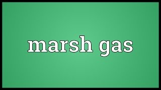 Marsh gas Meaning [upl. by Goltz]