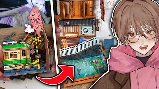 Building a DIY Sakura Densya Book Nook with Handcam Part 2  VTuber Model Reveal [upl. by Harpp506]