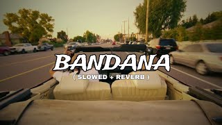 Bandana  Slowed  Reverb   Shubh [upl. by Bolen]