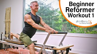 Beginner Pilates Reformer Workout 1  15 minutes [upl. by Marlen]