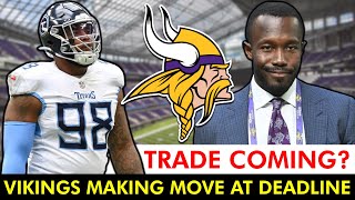 🚨BIG MOVE COMING Vikings TRADING For A Star Player At The NFL Trade Deadline [upl. by Hun]