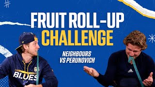 Neighbours and Perunovich compete in the Fruit RollUp Challenge [upl. by Mit]