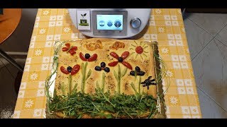 Focaccia primavera per bimby TM6 TM5 TM31 [upl. by Nalon]