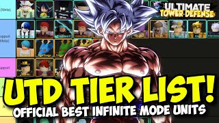 New Official UTD Tier List Infinite Mode Leaderboard  Ultimate Tower Defense [upl. by Nilecoj]