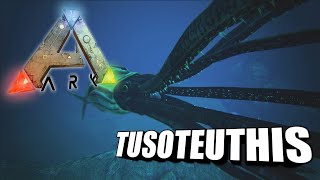 Taming A Tusoteuthis  Ark Survival Evolved  The Island [upl. by Treblihp]