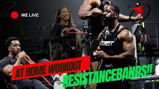 At Home Resistance Bands Workout MUST TRY using the Total Resistance [upl. by Chalmers]