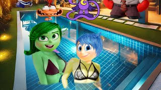 POV Disgust and Joy at the villa pool  Inside Out 2 💗❤️🥰 [upl. by Jecoa]