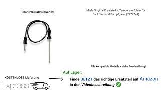 Temperaturfühler Backofen wechseln Miele 7274241 Temperaturfühler Dampfgarer tauschen Miele Geräte [upl. by Marmion172]