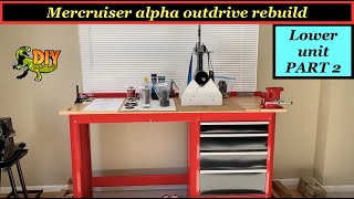 Mercruiser outdrive lower unit rebuild  PART 2 [upl. by Ron125]