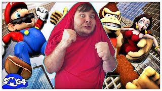 SMG4 Mario VS Donkey Kong REACTION [upl. by Eissirc]