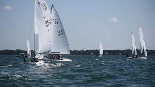 Flying Scot Midwinters sets sail in Sarasota Bay [upl. by Vincelette]