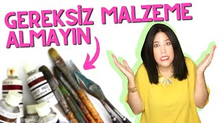 YAĞLI BOYA ya Beraber Başlayalım  GEREKLİ Malzemeler BÖLÜM 1 [upl. by Nnelg]