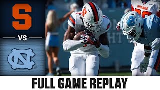 Syracuse vs North Carolina Full Game Replay  2023 ACC Football [upl. by Corena]