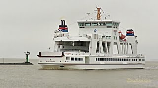 ferry FRISIA III Emden Doppelendfähre island Norderney built by Cassenswerft 2015 [upl. by Liemaj]