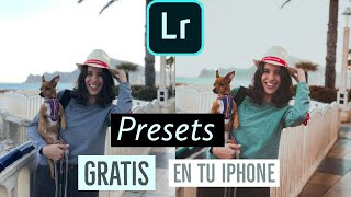 Cómo instalar PRESETS Lightroom GRATIS en tu IPHONE [upl. by Siramay]