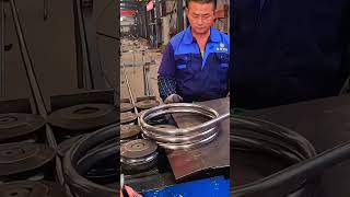 Manufacturing process of large steel spring [upl. by Victoria]