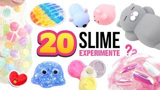 20 NEUE SCHLEIM Experimente 😱Verrückter DIY SLIME SLIME 😍ASMR Deutsch [upl. by Fillender933]