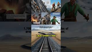 Building the First Transcontinental Railroad  60 Second History shorts [upl. by Jamima]