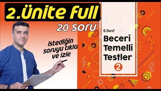 6Sınıf Matematik Beceri Temelli Sorular 2Ünite Tek video [upl. by Leund]