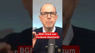 BGH stärkt Rechte von Betroffenen des FacebookDatenlecks​ 💪​  WBSLEGAL shorts [upl. by Marcela736]