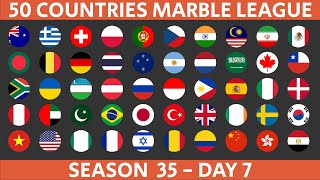 50 Countries Marble Race League Season 35 Day 710 Marble Race in Algodoo [upl. by Noxid]