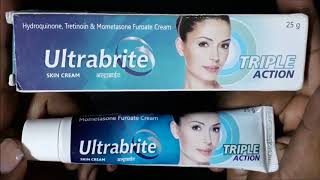 Ultrabrite Triple Action Skin Lighting amp whitening Cream Review By Anmol Hindi [upl. by Veal]