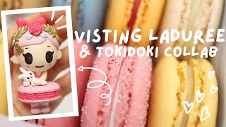 Visiting Laduree amp Unboxing Laduree x Tokidoki Blind Box Collaboration Tea amp Desserts [upl. by Yelraf555]