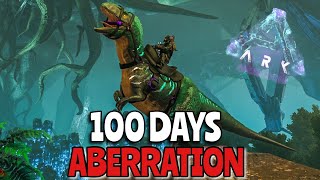 I Survived 100 DAYS on Aberration  ARK Survival Evolved [upl. by Hershell]