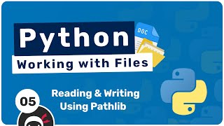 Working with Files in Python 5  Pathlib to Read amp Write Files [upl. by Jerusalem]