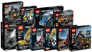 All LEGO Technic Excavator sets 2006  2022 CompilationCollection Speed Build [upl. by Liauqram]