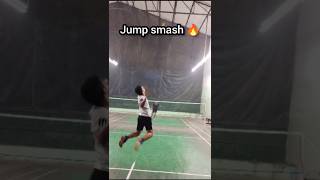 Badminton Jump Smash 🔥 badmintonsquadindia shorts [upl. by Pell798]