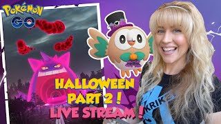 POKÉMON GO HALLOWEEN PART 2 NEW SHINY POKÉMON Pokémon GO LIVE [upl. by Sitoiganap]