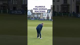 Piers Morgans BRILLIANT reactions to chip shot 😂 [upl. by Supat]