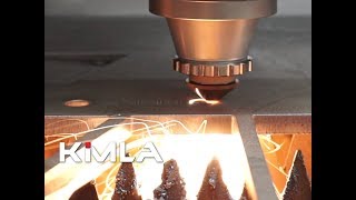 Laser fiber Kimla Linear 10kW  cięcie stali 10mm [upl. by Geibel166]