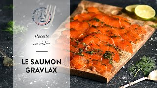 Recette dentrée de Noël  le Saumon Gravlax [upl. by Eelnodnarb]