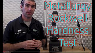 Rockwell Hardness Test Demonstration [upl. by Hescock717]