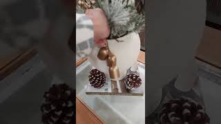 Idea para decorar la mesa de sala decoraciondenavidad christmasdecor christmas [upl. by Kincaid147]