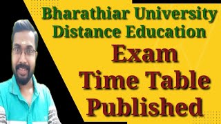 Bharathiar University Distance Education Exam Time Table PublishedKCS Classes [upl. by Warram158]