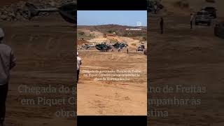 O governador Elmano utilizou 3 helicópteros par visitar a obra da Transnordestina em Piquet Carneiro [upl. by Tara]