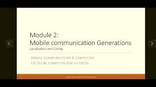 Lec11Localization amp Calling [upl. by Lapides]