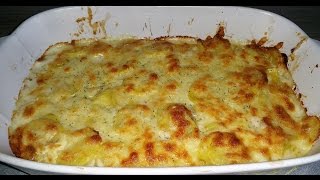 KartoffelLachsGratin  Kartoffelauflauf [upl. by Elita880]