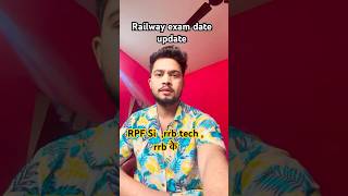 Railway exam date rrbntpcexamdate rpfsi rrb railwayexam tte ttejobshort viraltteshort [upl. by Bogusz]