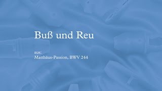 Buß und Reu aus MatthäusPassion mit Noten für Blockflöte solo [upl. by Dafodil882]