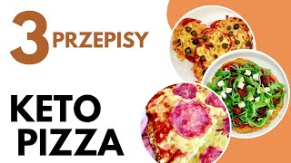 Pizza bez mąki 3 proste przepisy na KETO pizzę [upl. by Terchie647]