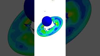 Ball to plate impact using Abaqus abaqus [upl. by Asirralc879]